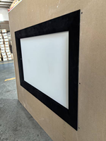 Écran de projection tissé 4K Ultra HD blanc à montage mural de 72 à 200 pouces, cadre fixe plat avec son transparent pour les cinémas