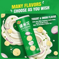 Palomitas de Maíz Premium Sabor Cebolla en Lata de Aluminio de 80g, Snack de Palomitas de Maíz Sazonadas, Fabricante OEM, Venta al por Mayor