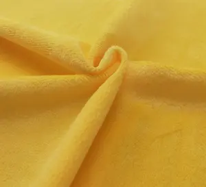 Sarı Polyester minky kumaş yumuşak su geçirmez düz kumaş minky polar kumaş hijyenik pedler için veya bebek bezi DIY malzemeleri