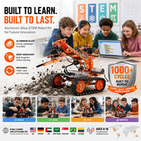 Sumber Daya Pengajaran Profesional Kit Robot Edukasi Pengkodean Cerdas Multi Sensor DIY Metal Gripper untuk Pendidikan STEAM