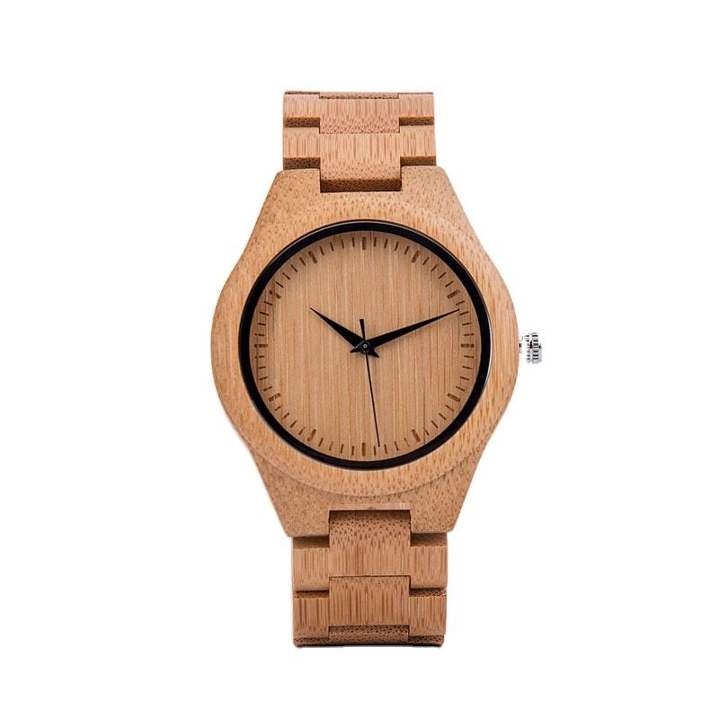 High Quality Japanese MIYOTA 2035 Quartz Sport Watch for Men 2019 with  Custom Logo Wooden Bamboo Box 21CM Fashion Watches