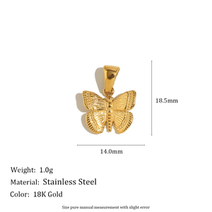 Dreamidea позолоченный кулон из нержавеющей стали бабочка Крест Солнце Луна дизайн модные украшения для женщин для вечеринки и повседневной носки - Product Image 6