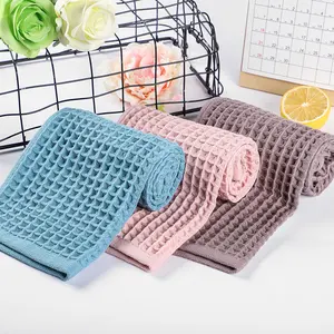 Personalized Waffle Weave Tea Towel100% cotton thick And Quick-dry Tea Towel Waffle Knit Cotton Kitchen Tea Towel