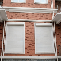 Fenêtres à volets roulants en alliage d'aluminium de haute qualité au design moderne, volets roulants automatiques verticaux pour usage hôtelier - Durables