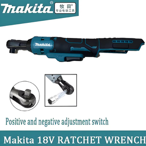 Clé à <span class=keywords><strong>cliquet</strong></span> au lithium <span class=keywords><strong>Makita</strong></span> 1/2 pouce à couple élevé, avec poignée ergonomique pour l'installation de meubles et la réparation de machines - Product Image 2