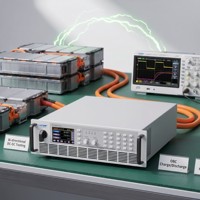 Source d'alimentation CC bidirectionnelle haute puissance 15 kW, 80 V 510 A, programmable, montage en rack 3U, alimentation régénérative pour système de test de véhicules électriques