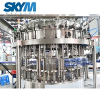Machine automatique de capsulage de bouteille en verre d'eau boisson gazeuse lavage du vin remplissage embouteillage avec couvercle en aluminium