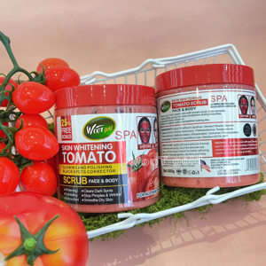 Exfoliante blanqueador de tomate al por mayor para rostro y cuerpo, antiacné, exfoliante, iluminador, SPA, sal marina, <span class=keywords><strong>corrector</strong></span> de piel. - Product Image 6