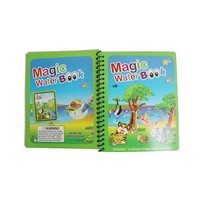 Livre de peinture magique en aérosol pour enfant, livre de peinture à l'eau de dessin animé, livre de coloriage magique