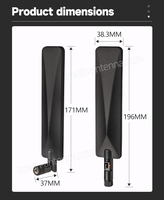 Antenne externe 5.5dBi Omni 5G 6G SMA Antenne intérieure en caoutchouc Iot 4800MHz à 6050MHz