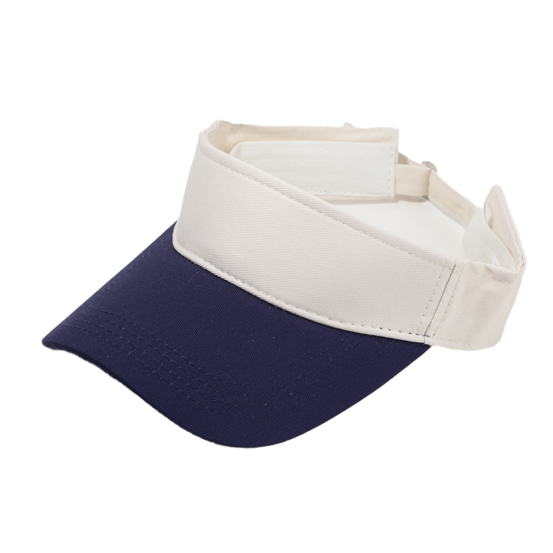 Coton-bleu marine + beige