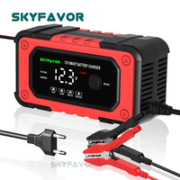 Cargador de Batería de Coche de 12V, Suministro del Fabricante, Cargador Automático de 6A para Motocicleta y Coche, Cargador de Batería de Plomo-Ácido GEL AGM EFB