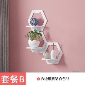 No-drill bedside <b>shelf</b>, flower <b>rack</b>, creative living room partition, bedroom wall hanging <b>rack</b>, wall <b>shelf</b>, wall decoration - Product Image 3