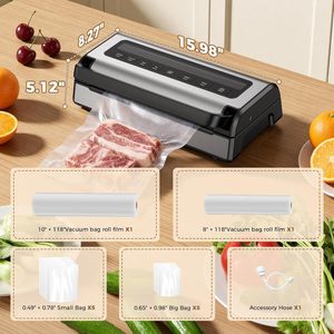 Scelleuse sous vide électrique industrielle automatique pour aliments, largeur de scellage 30 cm, design compact, construction en plastique, utilisation en cuisine, maison, camping-car - Product Image 6