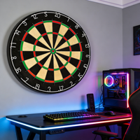 Kostengünstige Sisal-Dartscheibe Dartpijl Verzugsbeständiger Rahmen Langlebiges Kommerzielles Spielgerät Dart-Ausrüstung