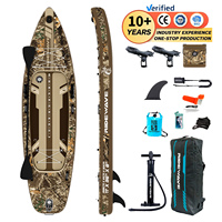 Planche de paddle gonflable à double chambre avec logo personnalisé, capacité de charge de 570 lb, pour les distributeurs et les marques