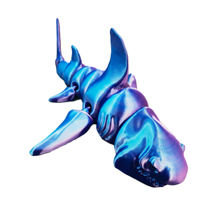 Nouveauté en promotion : Jouet requin de prototypage rapide 3D imprimé en PLA pour activités créatives - Product Image 1