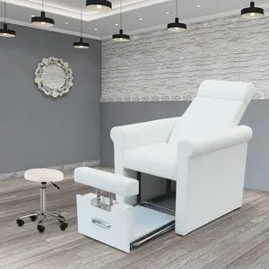 Дешевая цена, Современная Белая мебель для салона красоты, без сантехники, портативный диван для ног, спа, маникюр, педикюр, стул для продажи