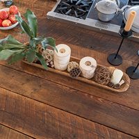 Vente en gros de bol à pâte en acacia fait à la main bol en bois décoratif pour la décoration de la maison long bol rustique naturel plateau en bois pour la décoration de la chambre