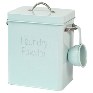 Huyo OEM Space Saving Modern Farmhouse Metal Laundry Pods <b>Container</b> with Lid - Product Image 1