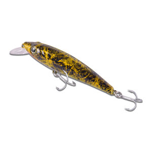 Leurre artificiel personnalisé flottant/affleurant type Minnow 85mm 10g/12g en ABS <span class=keywords><strong>pour</strong></span> pêche en eau douce, rivière, mer, saumon, poisson-chat - Product Image 1