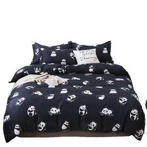 Bộ Đồ Giường Trẻ Em In Hình Gấu Trúc Dễ Thương Bằng Vải Polyester 80GSM Bộ Chăn Ga Gối Vỏ Gối Bộ Ga Trải Giường - Product Image 1