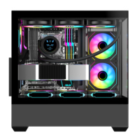 Caja de PC de Escritorio SV02 OEM, Cristal Templado, Torre Media ATX MATX ITx, Blanca, para Juegos, con Ventilador, Boitier, Gabinete, Caja de PC