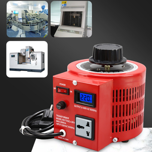 Dispositif de contrôle de tension triphasé AC manuel en cuivre avec bobine visible et échelle calibrée 15KVA-TSGC2 - Product Image 1