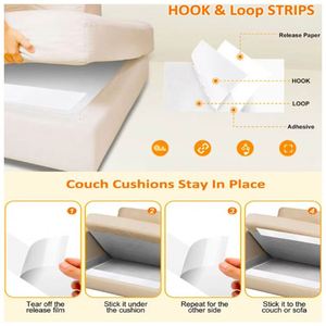 2*15ft Bande auto-agrippante double face en nylon écologique, élastique et résistante à la chaleur - Product Image 4
