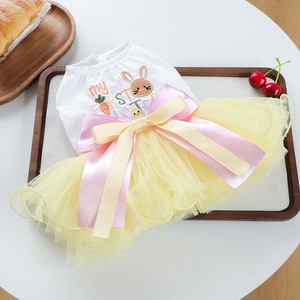 PETCIRCLE Novedades Primavera/Verano: Ropa y Accesorios para Perros y Gatos, Falda Tutú de Conejita para Pascua - Product Image 1