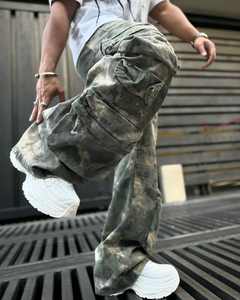 Streetwear personnalisé pour hommes <span class=keywords><strong>Pantalon</strong></span> cargo camouflage <span class=keywords><strong>Pantalon</strong></span> cargo ample et épais <span class=keywords><strong>Pantalon</strong></span> cargo à 8 poches - Product Image 3