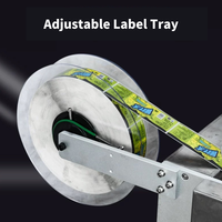 2025 Étiqueteuse de bouteilles semi-automatique Imprimante de code de date Étiqueteuse manuelle à manchon thermorétractable Matériau d'emballage en bois