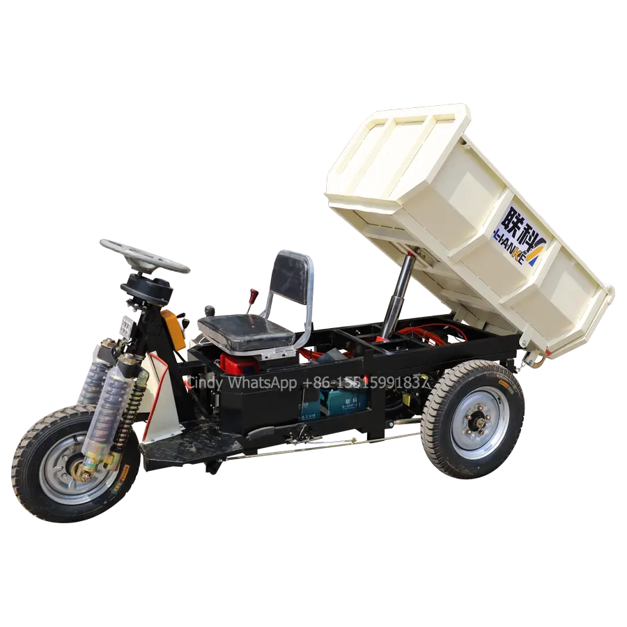 Self-discharging LK135 electric mining dumper wheelbarrow with motor