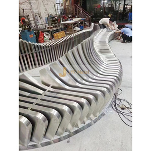 V99 304-Grande sculpture de centre commercial artisanal en métal, banc de mer en acier, sculpture métallique artisanale pour décoration intérieure et extérieure - Product Image 5