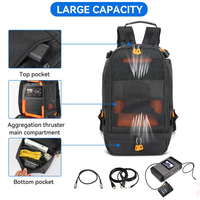Sac à dos de rangement pour appareil photo, personnalisé OEM, étanche, respirant, en maille, avec fermeture éclair, idéal pour les streamers et l'équipement Wi-Fi – Vente chaude