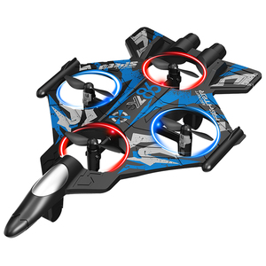 <span class=keywords><strong>Avion</strong></span> <span class=keywords><strong>RC</strong></span> d'entraînement en métal pour débutants avec maintien d'altitude, lumières, rotation à 360°, 2,4 GHz, prêt à voler en intérieur et en extérieur - Product Image 1