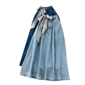 <span class=keywords><strong>Jupe</strong></span> droite <span class=keywords><strong>en</strong></span> <span class=keywords><strong>jean</strong></span> décontractée pour femme, style rétro, pour le printemps, vente <span class=keywords><strong>en</strong></span> gros - Product Image 5