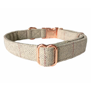 Conjunto de Correa y <span class=keywords><strong>Collar</strong></span> para Perro Ecológico de Lujo, Lana Tweed Ajustable, Liberación Rápida, Multifuncional, Impresión Personalizada, Tamaño Pequeño y Mediano - Product Image 4