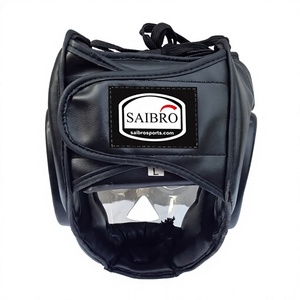 Protector de Cabeza para Boxeo SAIBRO, Equipo de Protección de PU con Protector Facial Transparente para Entrenamiento de Artes Marciales - Product Image 4
