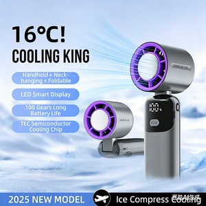 Ventilateur portable rechargeable de haute qualité avec fonction glace, mini-ventilateur portatif 3000 mAh - Product Image 2