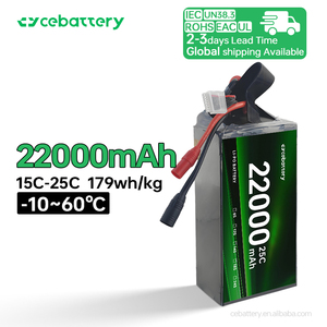 Batterie de drone Offre Spéciale batterie <span class=keywords><strong>Lipo</strong></span> 22000mah 201Wh/kg <span class=keywords><strong>20C</strong></span> batterie à taux de décharge élevé d'usine d'origine - Product Image 2