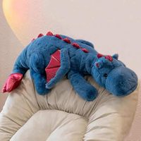 Grossistes de jouets en peluche professionnels bleu rose vert géant Dragon lesté jouets en peluche personnalisés pour les enfants cadeaux cool
