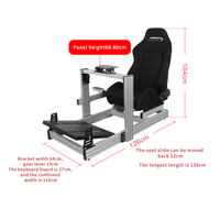 Siège de Simulation de Course pour PC PS4 PS5, Cockpit de Conduite Compatible Logitech G25 G27 G29 G920 F1 GTR