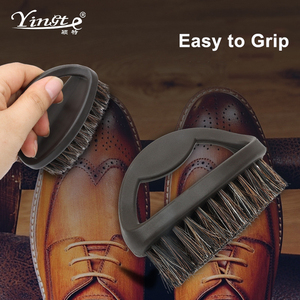 Cuidado del calzado de cuero Cepillos de cerdas de caballo Zapatos y botas Cepillos pulidores de <span class=keywords><strong>pelo</strong></span> de caballo brillantes - Product Image 6