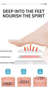 Patent produkte Chinesische Medizin Kräuter Wermut Detox Fuß pflaster Patch Detox Fuß Flock Patch Fuß Psg - Product Image 6