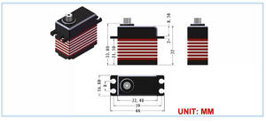 Controlador Digital de Motor sin Núcleo de Alto Voltaje MJ-5245HV IP56 Resistente al Agua de 16 KG y 8.4 V para Drones, Barcos RC y Acero Inoxidable Resistente al Agua - Product Image 5