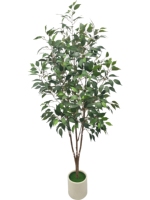 Décoration d'arbre vert artificiel pour la maison, plantes en pot artificielles pour le salon, ornements élégants pour la table à manger