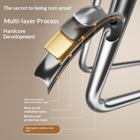 Égouttoir à vaisselle moderne et minimaliste en acier inoxydable 201 avec égouttoir amovible, étagère de rangement pour bols et support pour baguettes et ustensiles