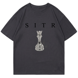 เสื้อยืดฮิปฮอปสตรีทแวร์ผู้ชายแบบสั่งทำพิเศษ หนัก 260 กรัม ผ้าฝ้าย 100% พิมพ์ลายกราฟิกขนาดใหญ่ สไตล์ลำลอง ขายส่ง รุ่น 8005 - Product Image 1