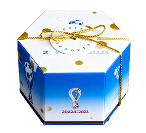 Customized Logo Chocolate Packaging Box for Wedding Gift Box Stripes <strong>Mini</strong> Hexagonal Box - Product Image 2